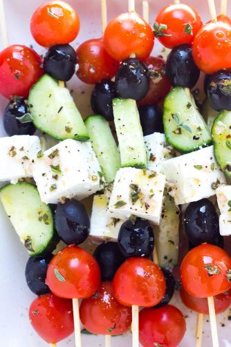 Greek Salad Skewers