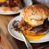 Grilled barbecue bacon meatloaf sandwich
