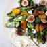 Grilled kale salad with beets, figs and ricotta
