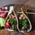 grilled steak tacos with cilantro chimichurri sauce
