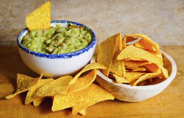 Guacamole and chips