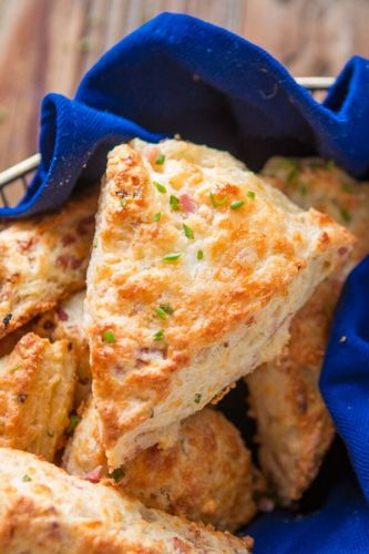 Easy Ham and Cheese Scones