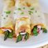 Ham, asparagus and Swiss cheese crepes