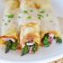 Ham, asparagus and Swiss cheese crepes