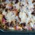 Overnight ham & cheese bake