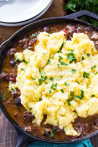 Hamburger Steak Skillet Casserole