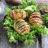 Cheesy Bell Pepper-Stuffed Hasselback Tomatoes