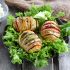 Cheesy Bell Pepper-Stuffed Hasselback Tomatoes