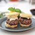 Herbed Burger Biscuit Sliders with Red Wine Tomato Sauce