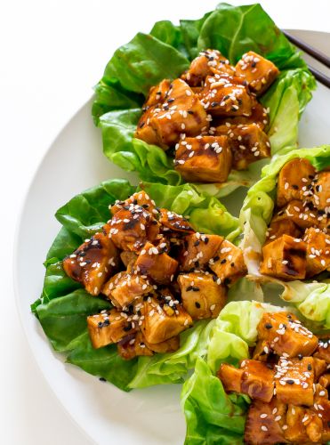 Hoisin Chicken Lettuce Wraps