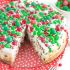 Christmas chocolate chip cheesecake