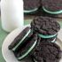 Homemade mint Oreos
