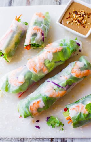 Summer Rolls With Easy Peanut Dipping Sauce