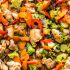 Honey Garlic Chicken and Veggie Sheet Pan Stir Fry