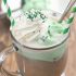 Hot Chocolate and Mint Ice Cream Float
