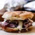 Hot roast beef sandwich