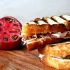 Iberican Ham, Manchego, tomato and garlic toastie