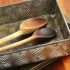 Clean a wooden spoon