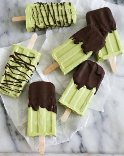 Chocolate avocado ice cream