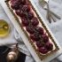 No bake plum tart with Mascarpone, thyme & gingersnap crust
