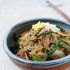 Japchae (Stir-Fried Starch Noodles with Beef and Vegetables)