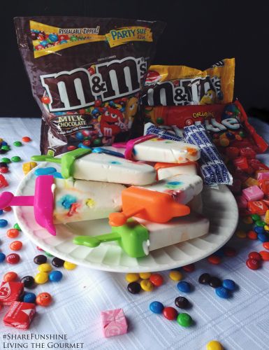 Coconut Cream M&M's Pops