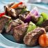 Beef and vegetable kabobs