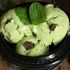 Kale, mint and dark chocolate chunk frozen yogurt