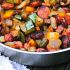 Kielbasa and veggie hash