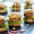Lamb sliders and garlic aioli