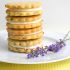 Lemon-filled lavender shortbread cookies