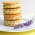 Lemon-filled lavender shortbread cookies