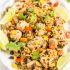 Lime cilantro chicken with mixed rice and black beans
