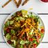Loaded cheeseburger French fry salad