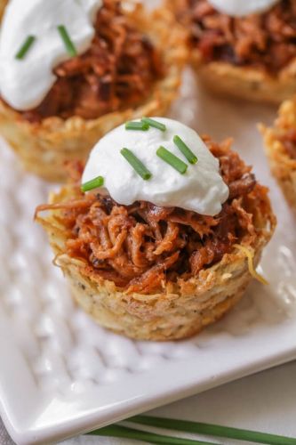 Loaded Pulled Pork Cups