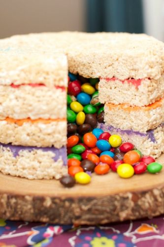 M&M'S Crispy Pinata Cake