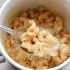 Single-serve macaroni and cheese in a mug