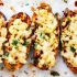 Mac and Cheese Stuffed Sweet Potato Skins