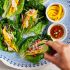 Mango and Zucchini Lettuce Wraps with Ginger-Soy Dipping Sauce