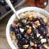 maple roasted blueberry almond oatmeal