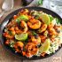 Australian Marinated Grilled Prawns With Green Rice Salad