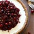 Mascarpone and cranberry tart with pecan crust