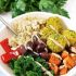 Mediterranean Bowl With Falafels And Hummus Dressing