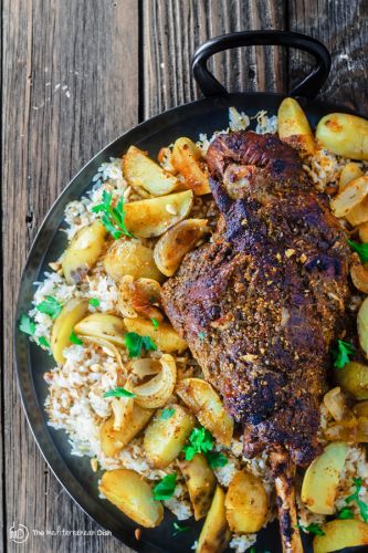 Mediterranean-Style Leg of Lamb with Potatoes