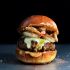 Mexican chorizo and garlic shrimp burger