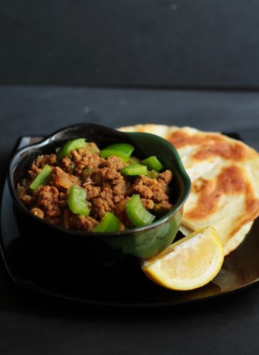Minced beef with capsicum - Shimla Mirch Keema