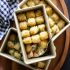 Mini bourbon and bacon tater tot casseroles