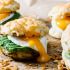 Mini Cheddar And Green Onion Biscuit Breakfast Sandwiches With Avocado