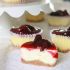 Mini cherry cheesecakes