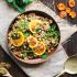 Orange, mint and apricot Morrocan quinoa salad